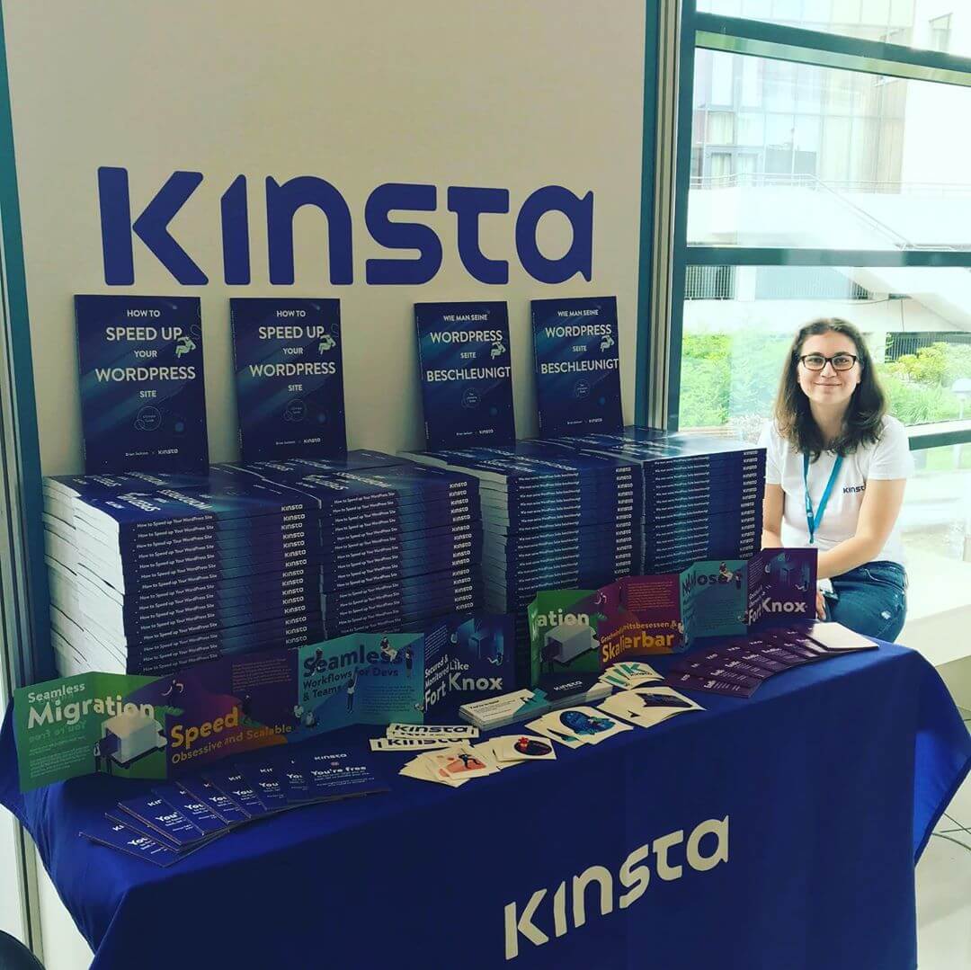 Le stand Kinsta au WordCamp Europe